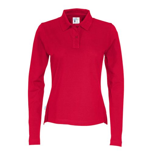 Ladies' polo shirt long sleeves - Image 8
